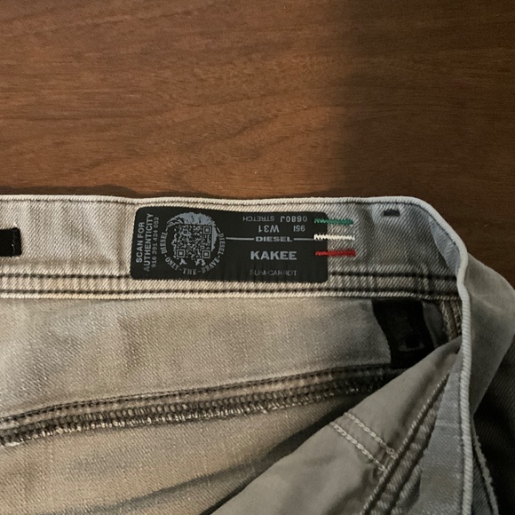 Diesel Kakee DNA Slim Skinny Grey Jeans - Picture 8 of 8